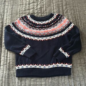 J. Crew fair isle crewneck sweater